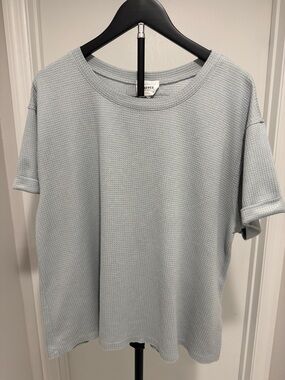 ANDREE BY UNIT Pale Blue Knit Tee